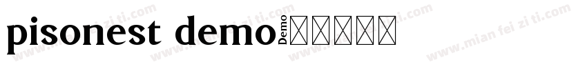 pisonest demo字体转换